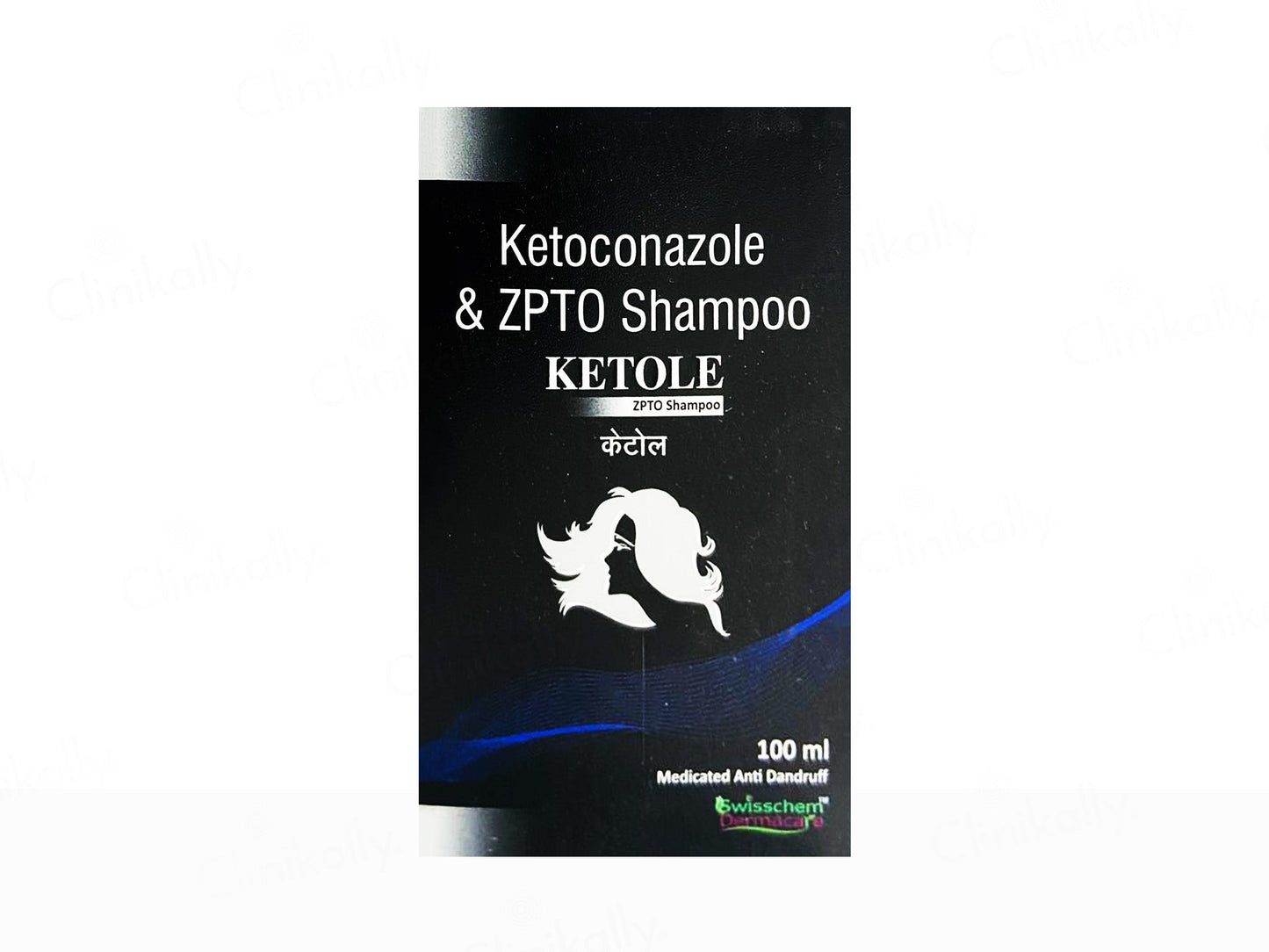 Ketoconazole & ZPTO Shampoo packaging with brand logo on a white background