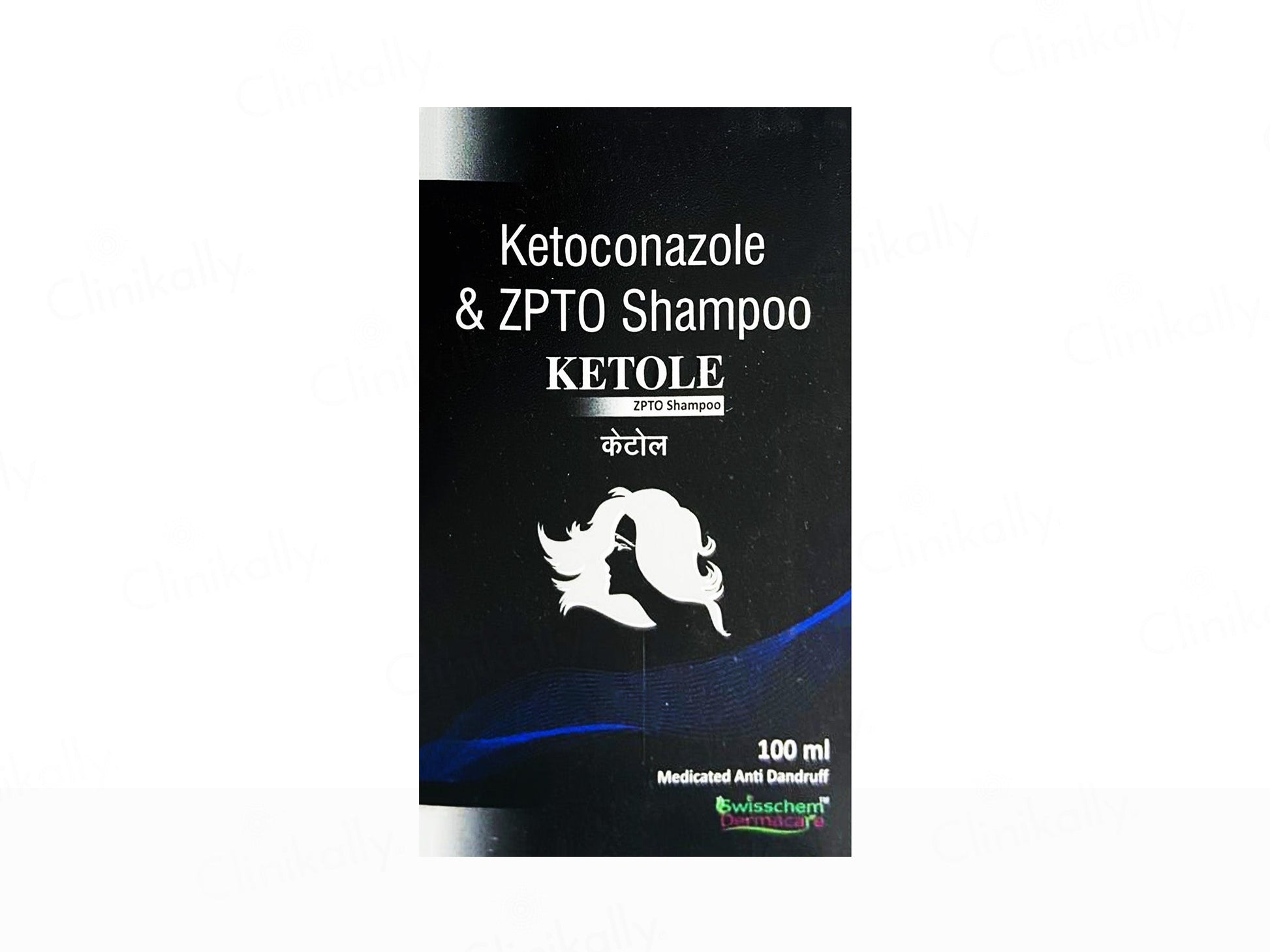 Ketoconazole & ZPTO Shampoo packaging with brand logo on a white background