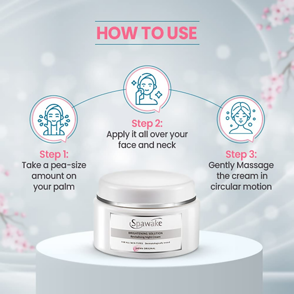 Spawake Vitamin C Night Cream Brightening Solution Revitalising