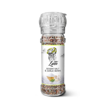 Lunn Desert Salt & Garlic Herbs with Grinder