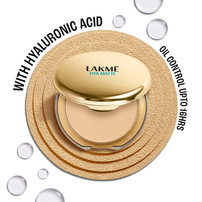 Lakme 9 To 5 Hya Matte Pressed Powder - Sand