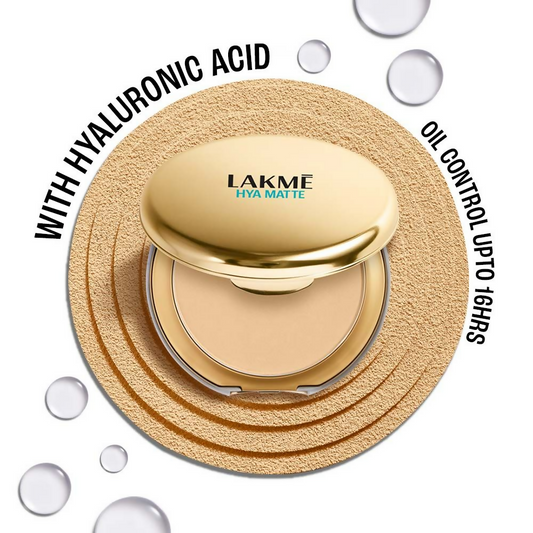 Lakme 9 To 5 Hya Matte Pressed Powder - Sand