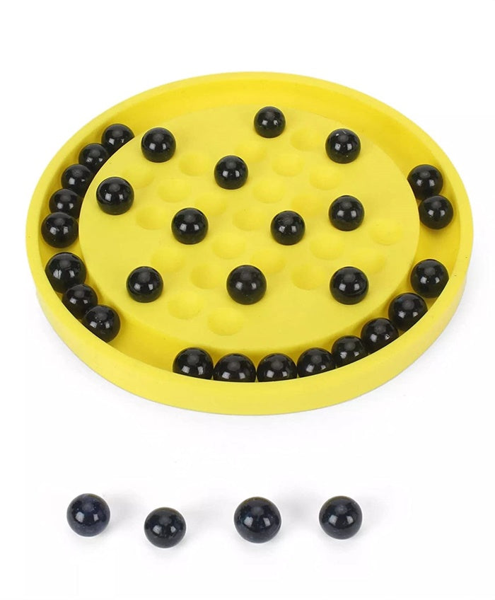 TOYZTREND Mind Challenging and Brain Development Brainvita Mini for Kids with 33 Glass Marbles - Limited Time Offer