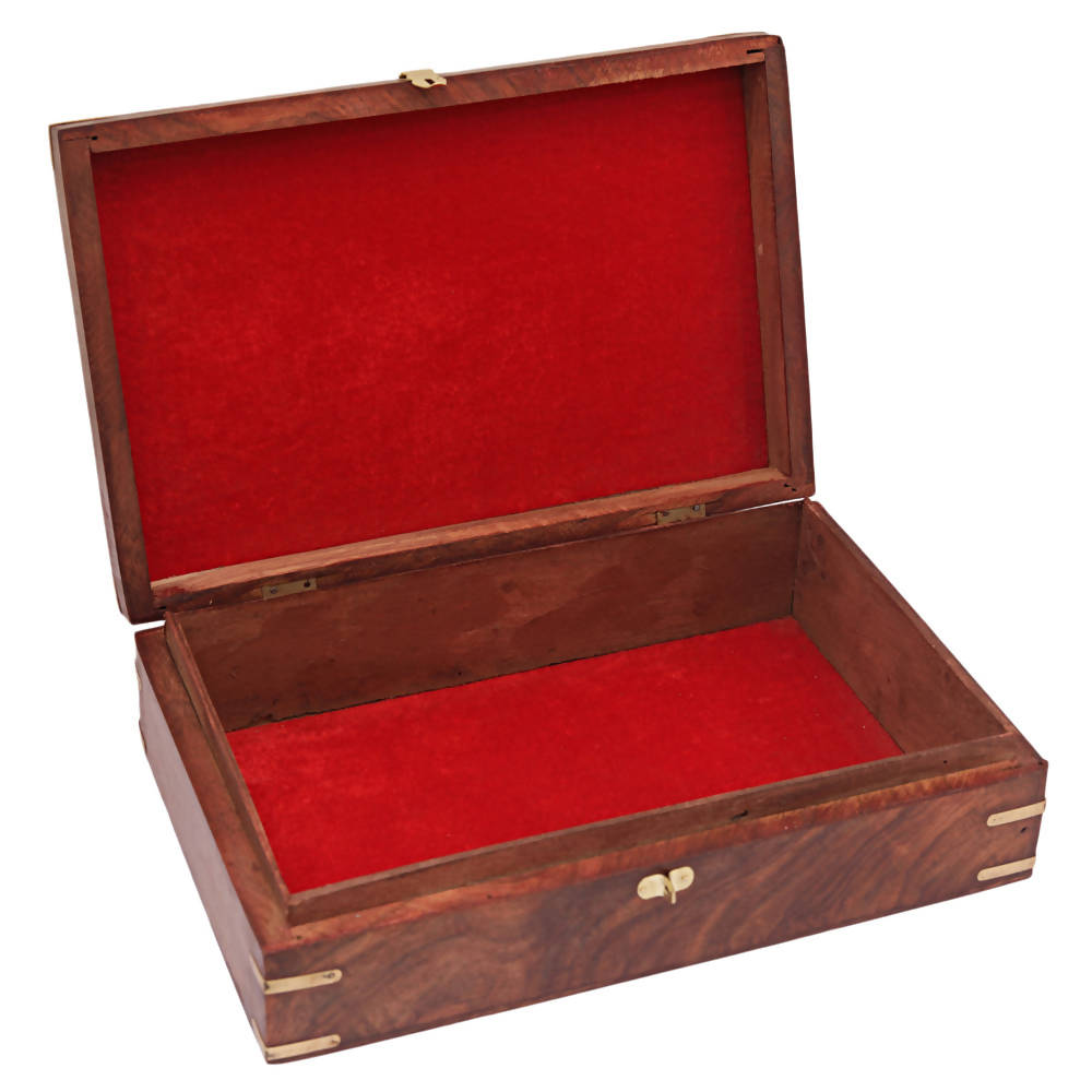 Nizalia Carved Motif Of Flora Handmade Jewellery Box - Limited Time Offer