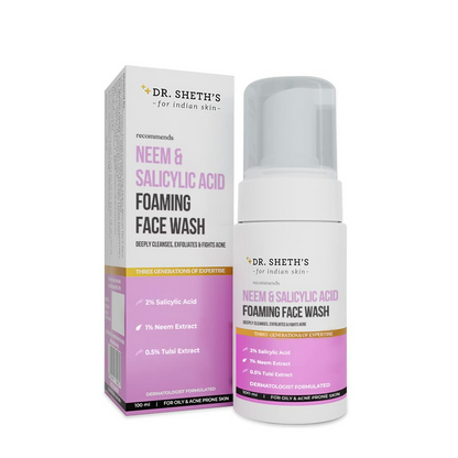 Dr. Sheth's Neem & Salicylic Acid Foaming Face Wash - Limited Time Offer