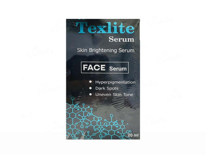Texlite Skin Brightening Serum packaging on a white background