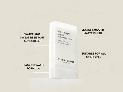 The Face Shop The Therapy Vegan Sunscreen Stick SPF 50+ PA++++