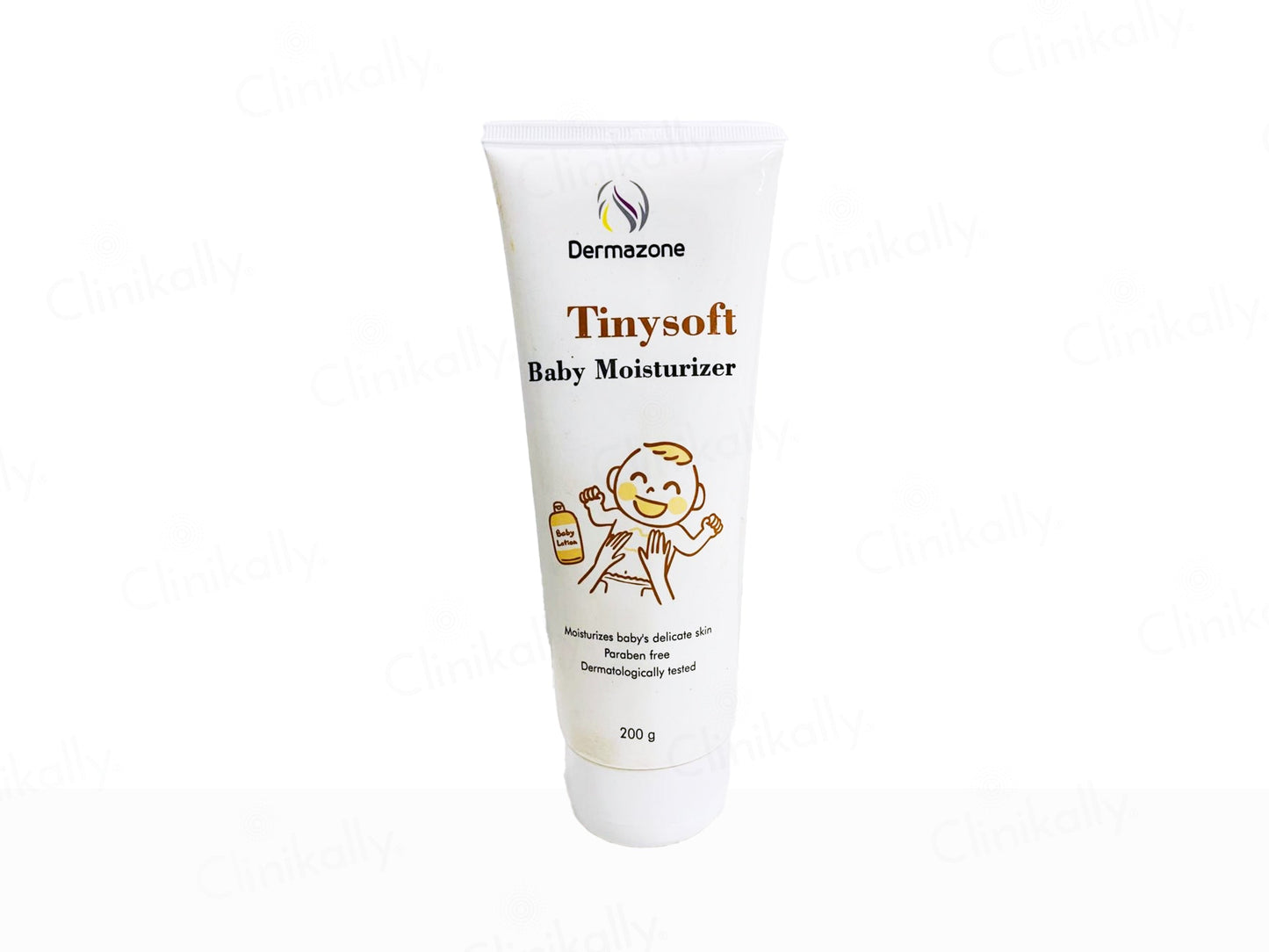 Dermazone Tinysoft Baby Moisturizer tube on a white background