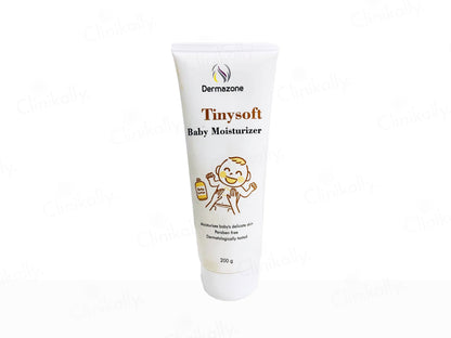 Dermazone Tinysoft Baby Moisturizer tube on a white background
