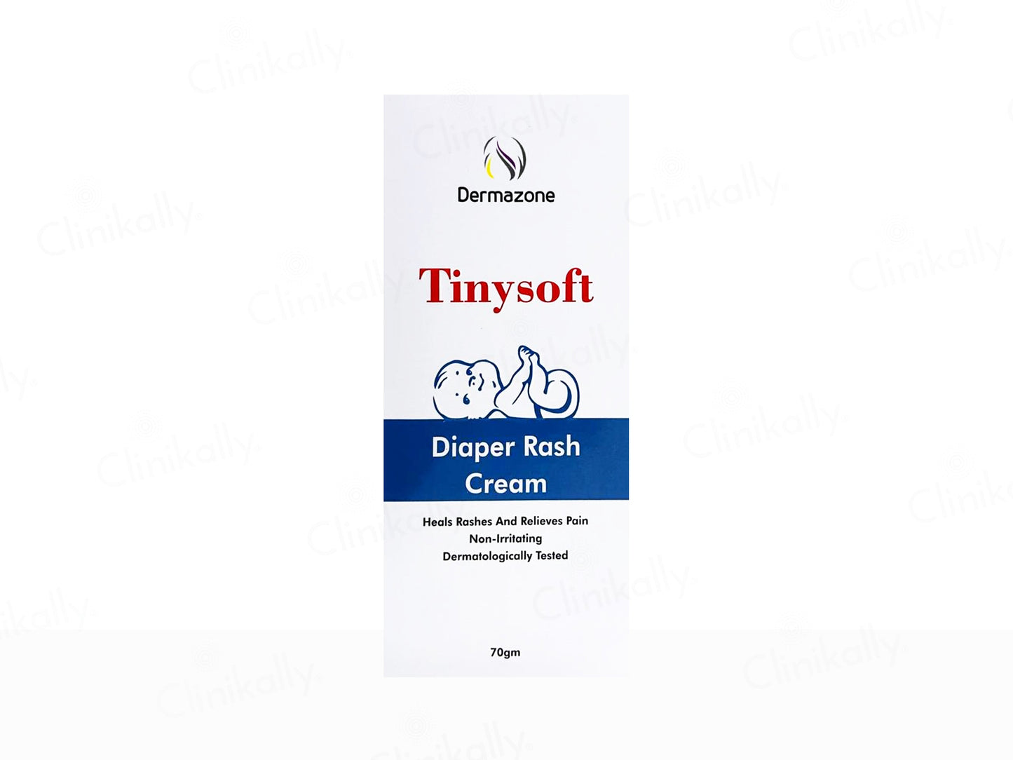 Dermazone Tinysoft Diaper Rash Cream packaging on a white background