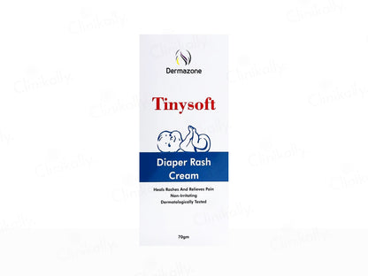 Dermazone Tinysoft Diaper Rash Cream packaging on a white background