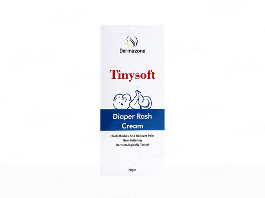 Dermazone Tinysoft Diaper Rash Cream packaging on a white background