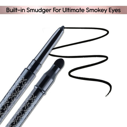 Kay Beauty By Katrina Kaif Waterproof Smokey Kajal with Smudger - Raven Hue