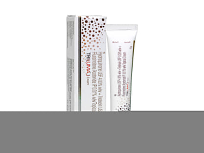 Skincare product packaging with tube and box on a white background