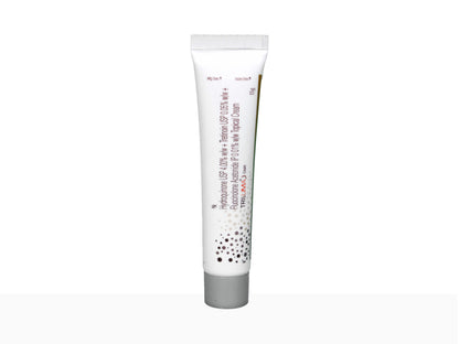 Tube of skincare cream on a white background