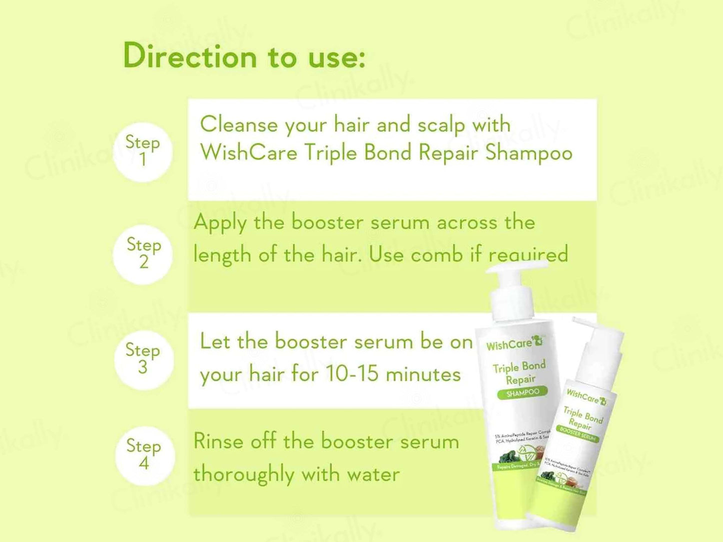 WishCare Triple Bond Repair Booster Hair Serum