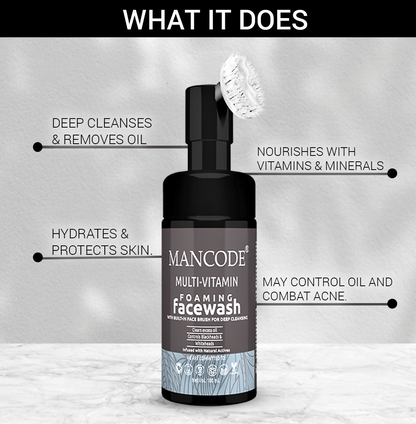 Mancode Multi-Vitamin Foaming Face Wash