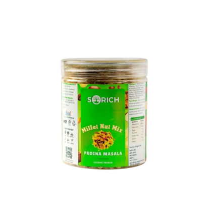 Sorich Organics Millet Nut Mix – Pudina Masala Crunchy & Healthy Snack
