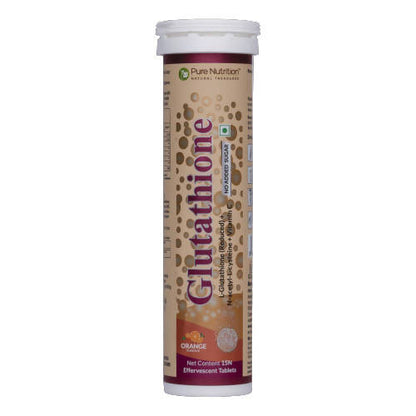 Pure Nutrition Glutathione 500mg with Vitamin C & Saffron Effervescent Tablets