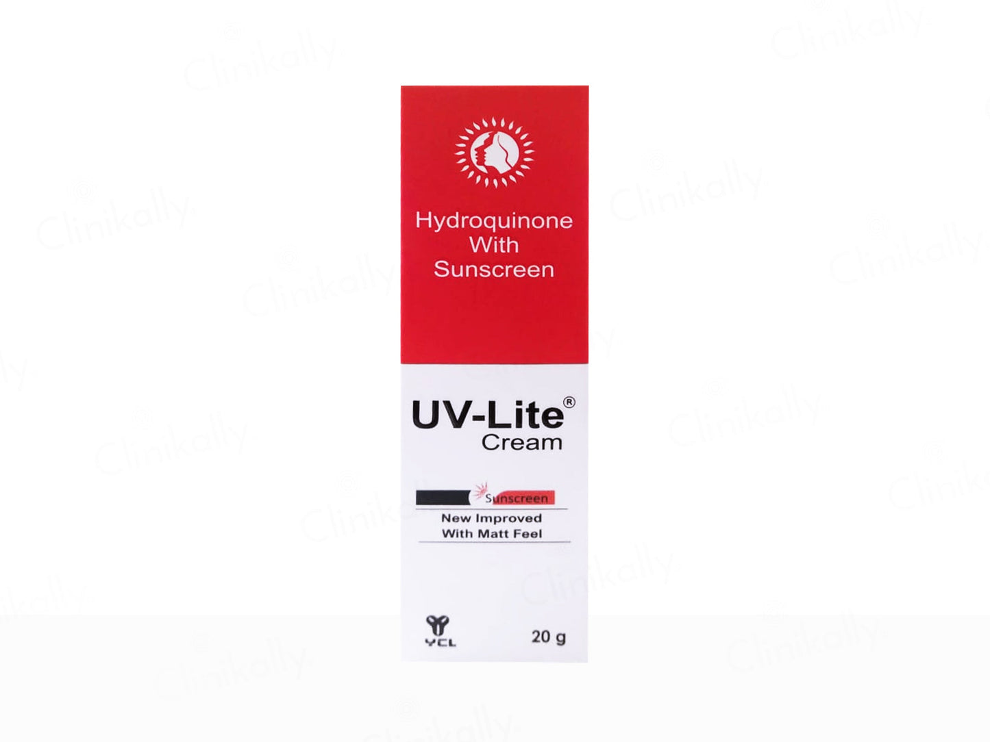 UV-Lite Cream packaging with red and white design on a white background