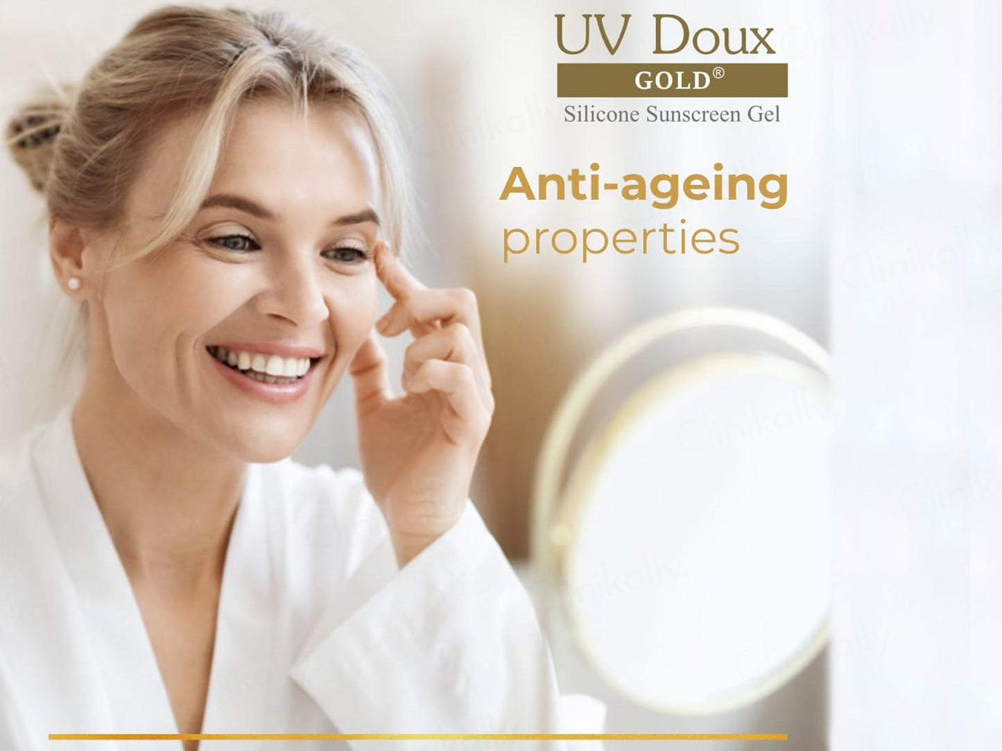 UV Doux Gold Silicone Sunscreen Gel SPF 50 PA+++