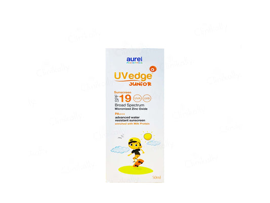 Aurel Uvedge Junior sunscreen packaging on a white background