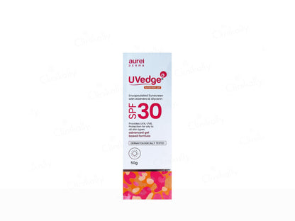 Aurel Derma UVedge sunscreen packaging on a white background