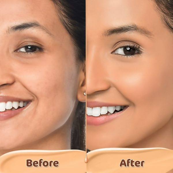 Mamaearth Hydra-Glow Full Coverage Foundation With Vitamin C & Turmeric - Sun Glow