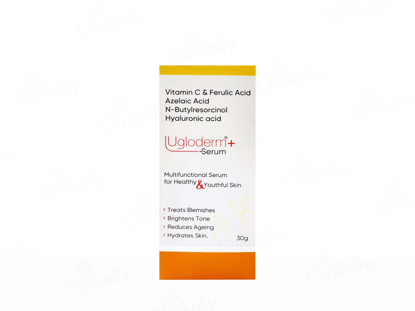 Ugloderm+ serum packaging on a white background