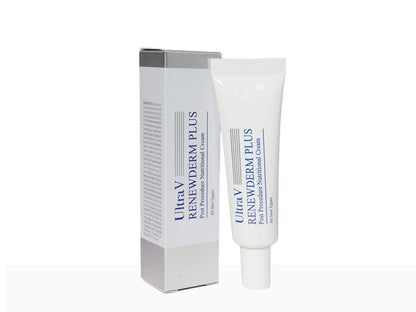 Ulterav Renewderm Plus cream tube and packaging on a white background