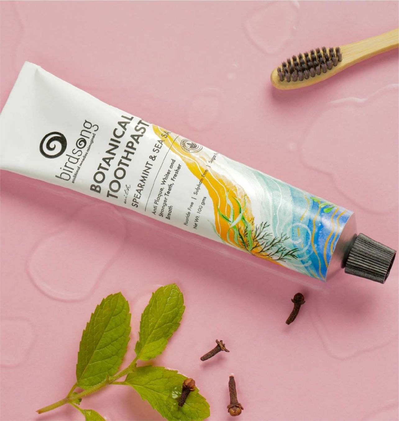 Birdsong Botanical Sea Salt and Spearmint Toothpaste