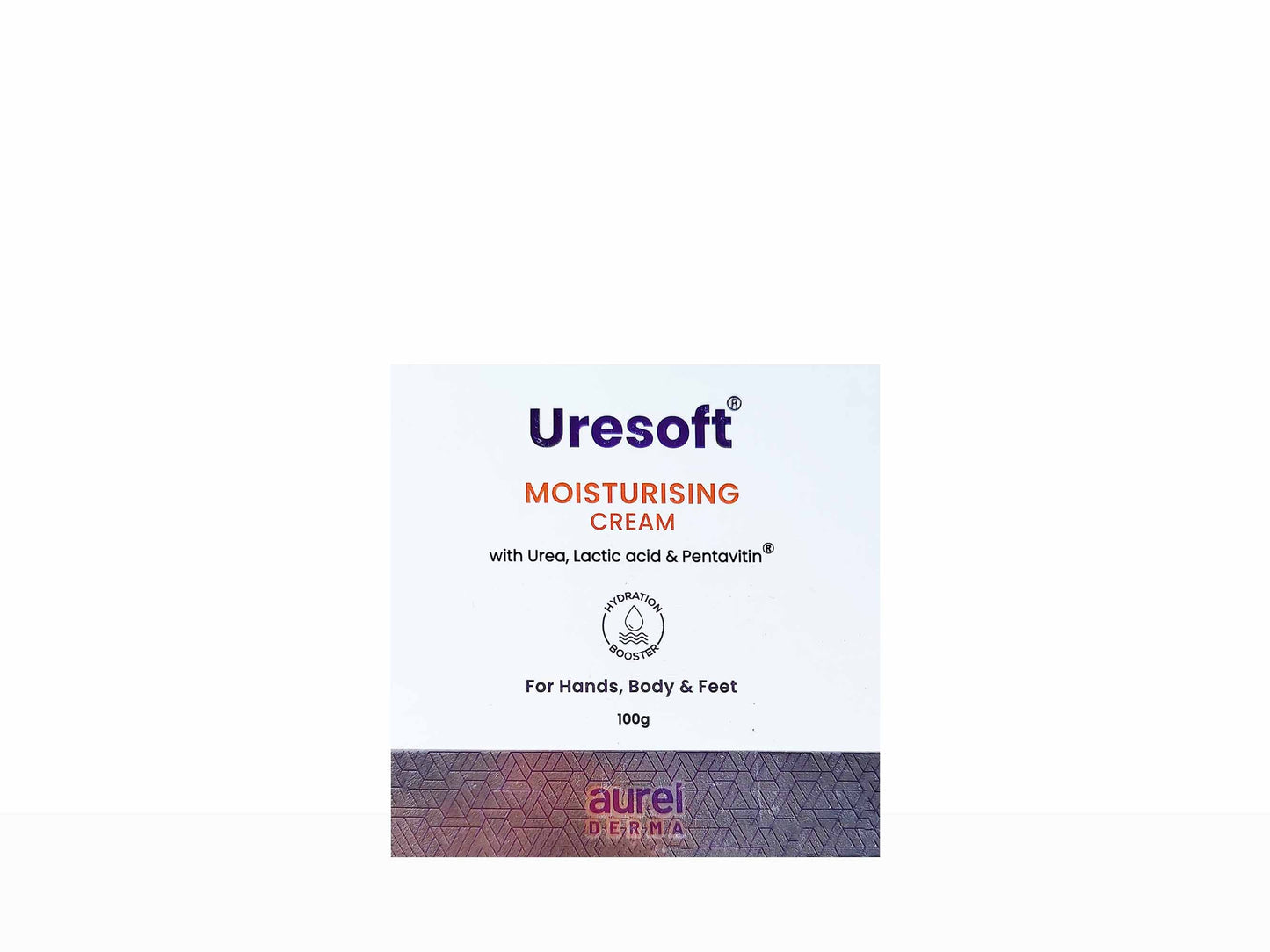 Uresoft moisturising cream packaging on a white background