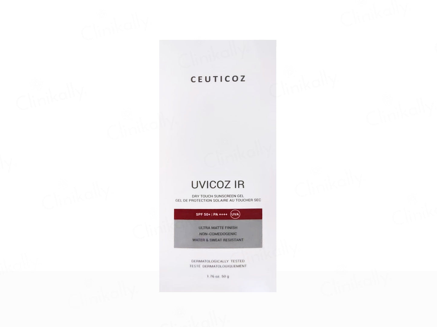Ceuticoz UVICOZ IR skincare product packaging on a white background