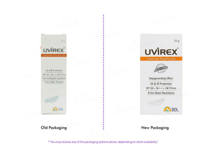 Uvirex Sunscreen Emulsion Gel SPF 50+