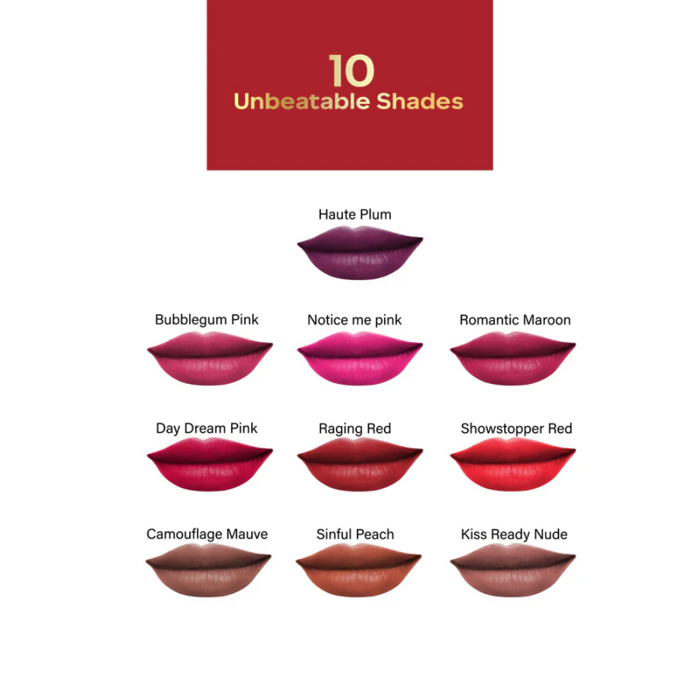 Faces Canada 3 in 1 LongStay Matte Lipstick - Haute Plum 08