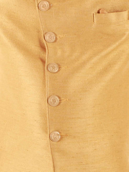 Boy's Beige Indo Western Set