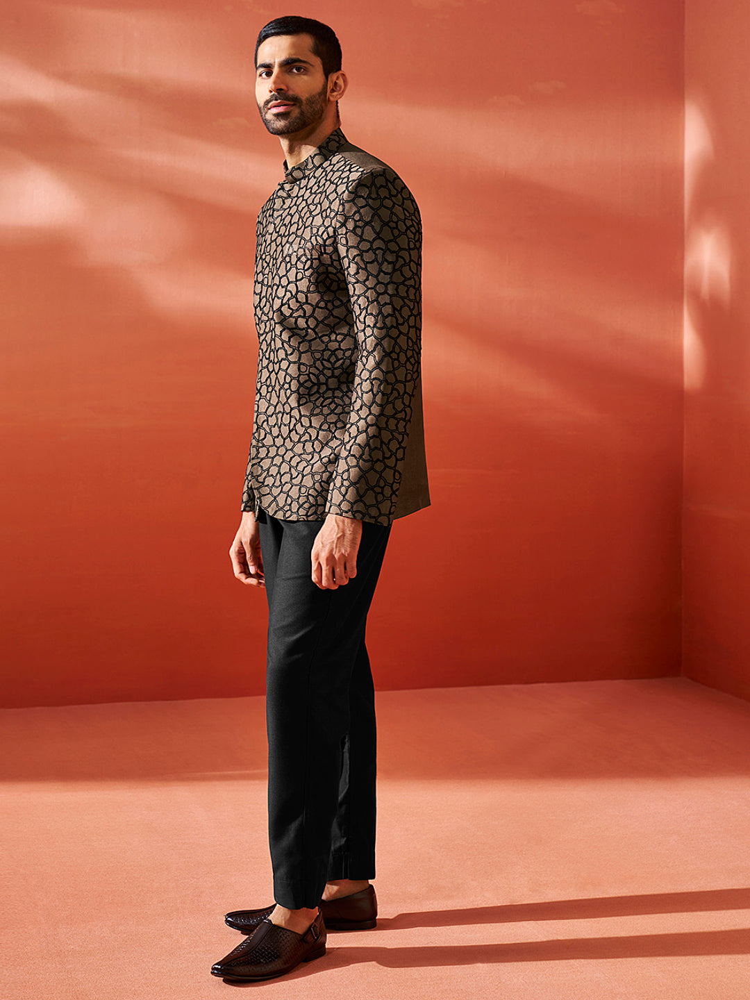 Men's Coffee Silk Blend Jodhpuri