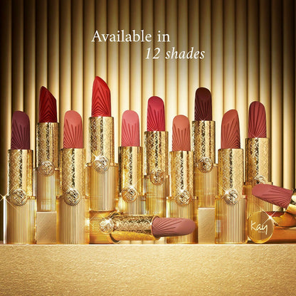 Kay Beauty x Falguni Shane Peacock Luxe Matte Lipstick - Peach Zardosi