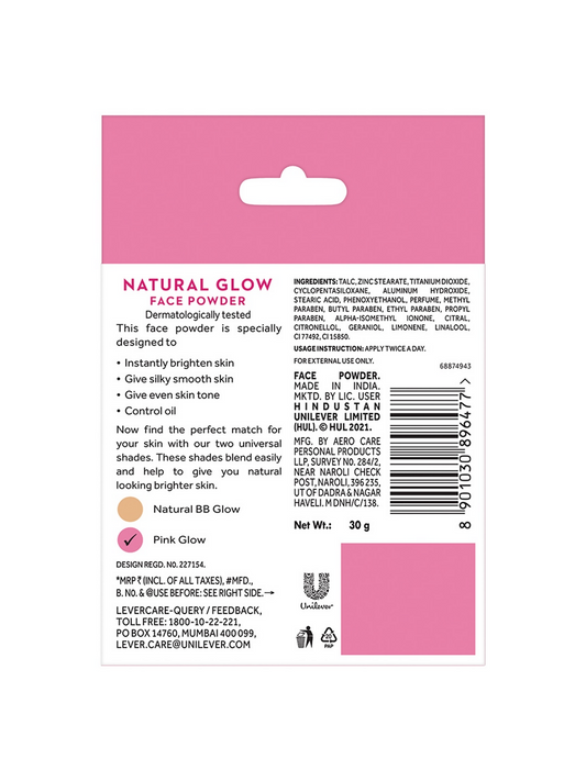Ponds Oil Free Natural Glow Loose Face Powder - Pink Glow