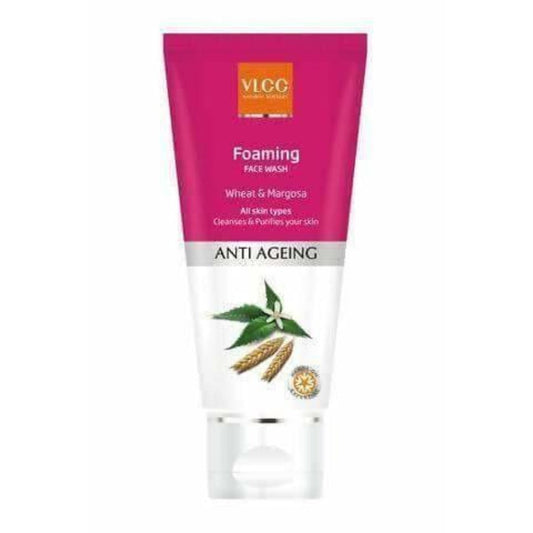 VLCC anti-ageing foaming face wash tube on a white background