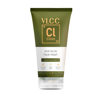 VLCC Anti Acne Face Wash tube on a white background