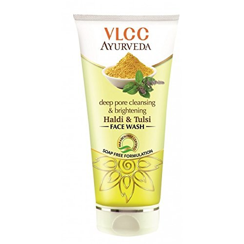 VLCC Ayurveda Haldi & Tulsi Face Wash tube on a white background