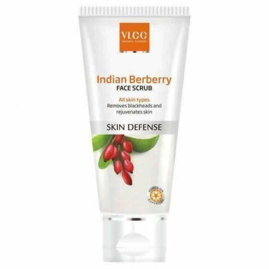 VLCC Indian Berberry Face Scrub tube on a white background