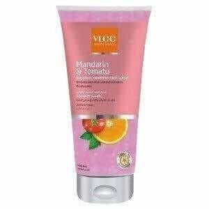 Ylee Mandarin Tomato body scrub tube on a white background