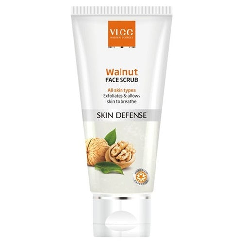 VLCC Walnut Face Scrub tube on a white background