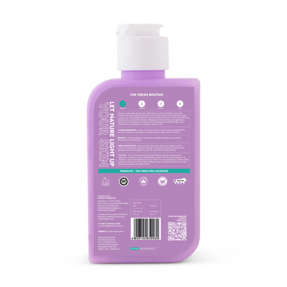FreshLuxe Natural Bright Face Wash For Cleansing & Brightening Glass Skin with Rice Water & Extra Virgin Coconut Oil