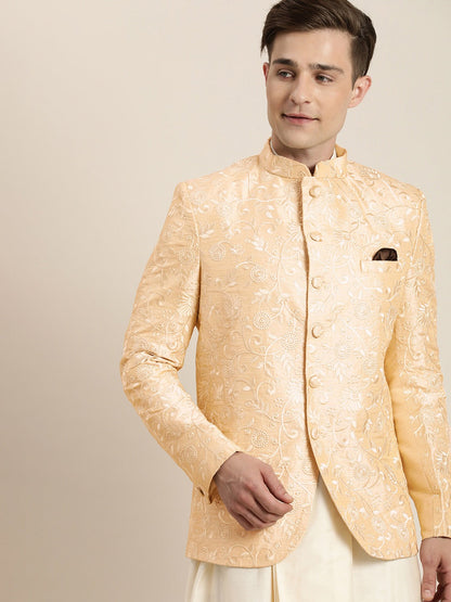 Men's Beige Ethnic Jodhpuri