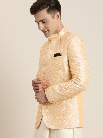 Men's Beige Ethnic Jodhpuri