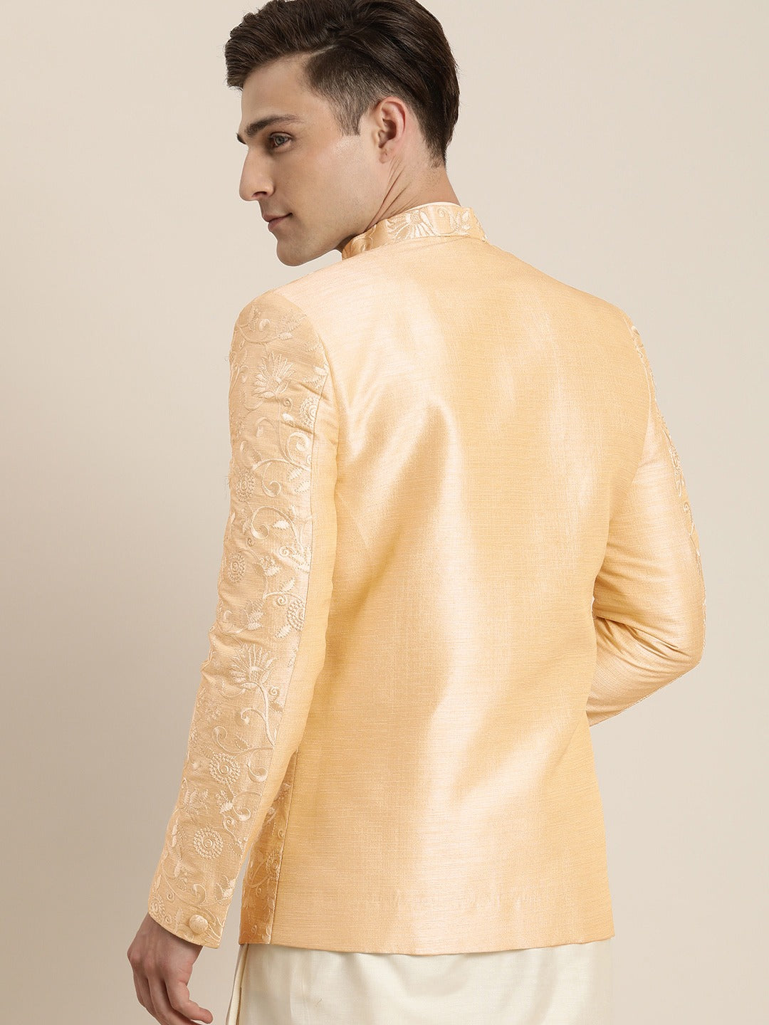 Men's Beige Ethnic Jodhpuri