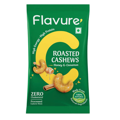 Flavure Roasted Cashew - Honey & Cinnamon